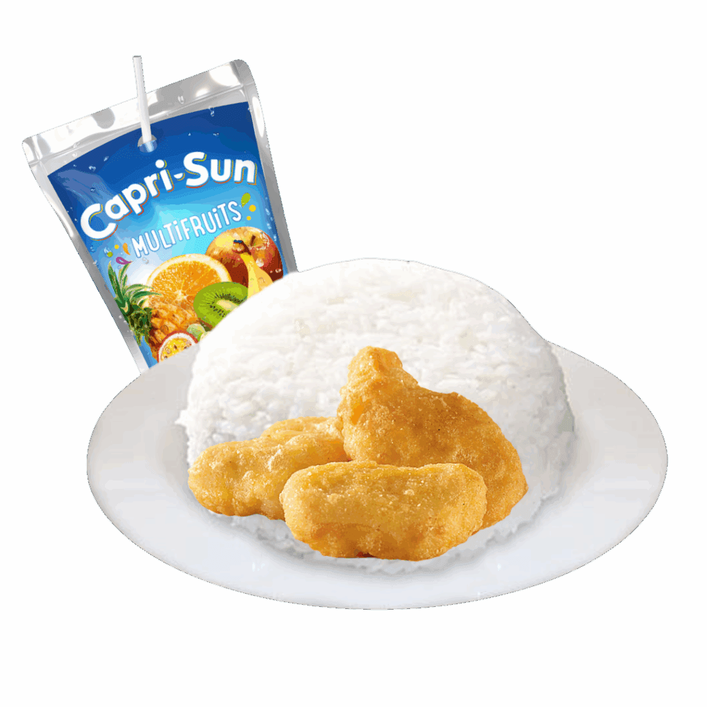 Menu Kids – Burger, frites et Capri-Sun