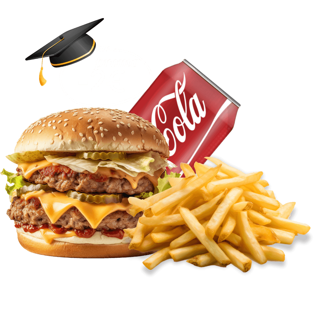 Réduction étudiants -2€ sur tous les menus