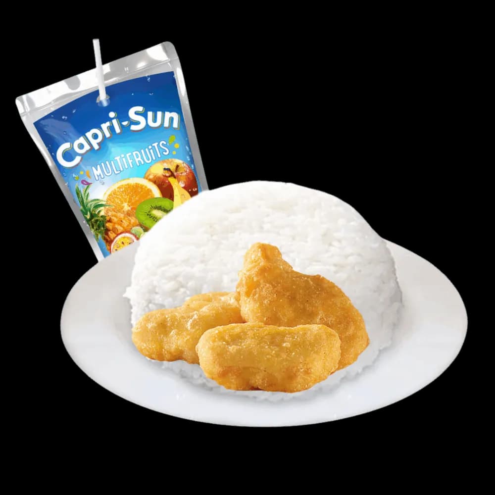 Menu Kids – Burger, frites et Capri-Sun