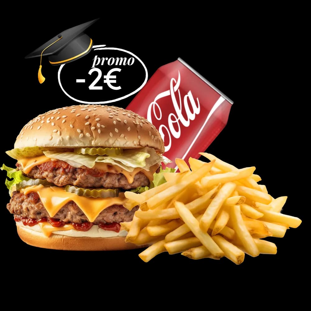 Réduction étudiants -2€ sur tous les menus
